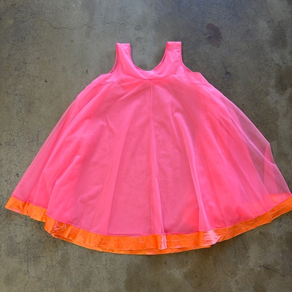 Vintage 60s Sears Sheer Babydoll Neon Hot Pink Nighty Lingerie Teddy Peignoir - Picture 2 of 11